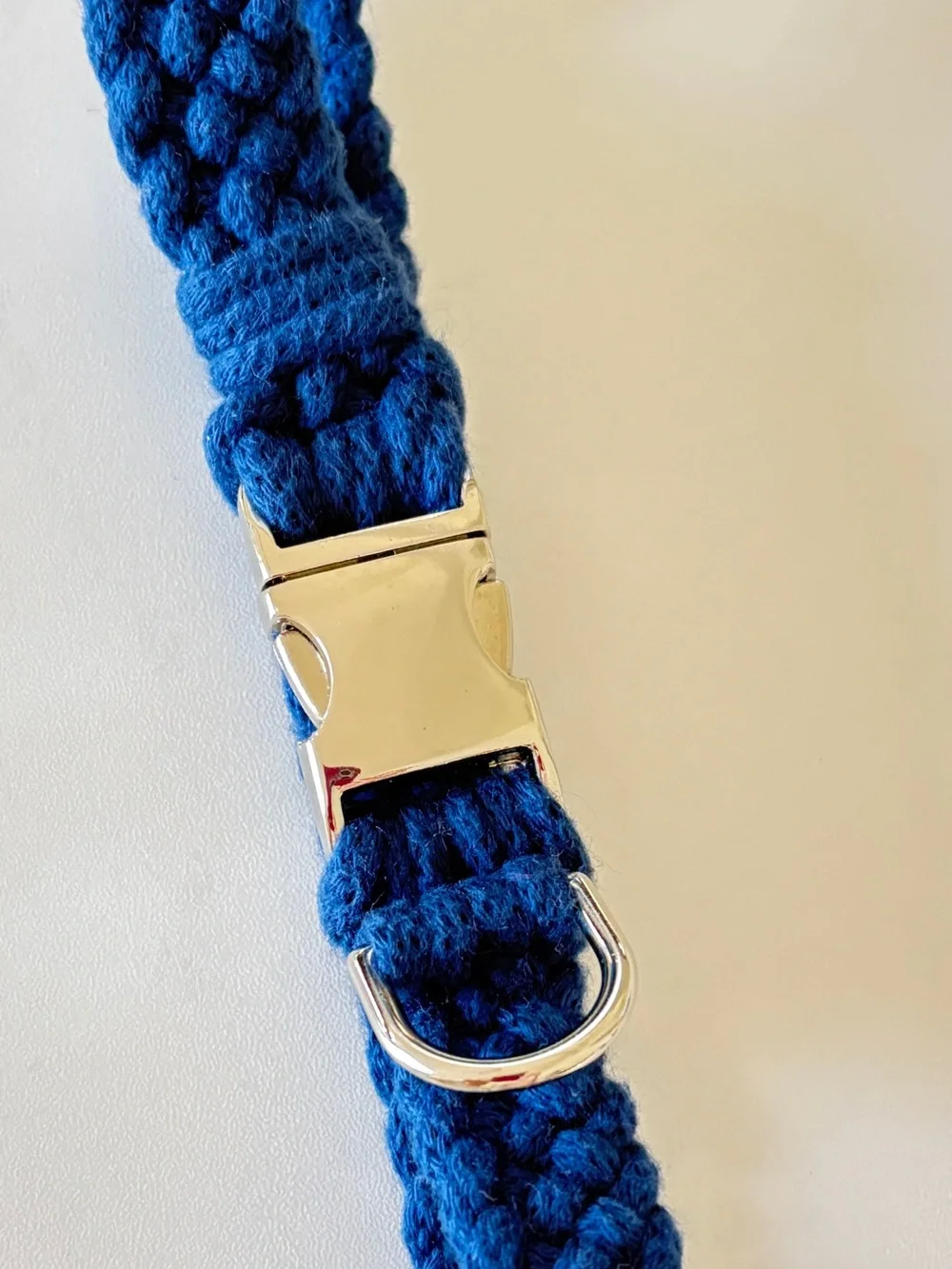 Sapphire Dog Collar- Size Medium 15 1/2”